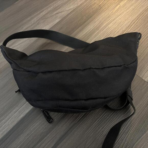 Vintage Jansport Fanny Pack Black Double Zip Up Buckle Pack Black Belt Bag - Picture 2 of 7